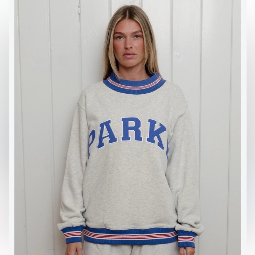 NWOT Parke Boardwalk Varsity Heritage Mockneck